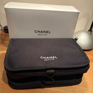 Chanel Beauty Cosmetic Toiletry Travel Bag